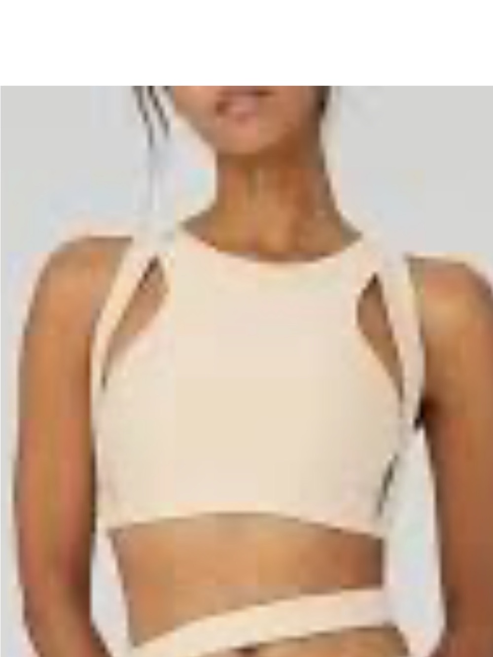 ALO Yoga Airlift All Access Bra in Macadamia Nude